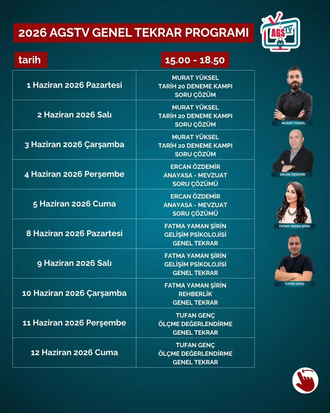 AGSTV Genel Tekrar Programı 1